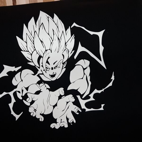 Goku lanzando un kamehameha en Super Saiyan