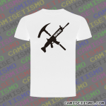 Camiseta Fortnite rifle y pico
