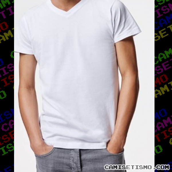 camisetas personalizadas cuello de pico ajustadas, entalladas