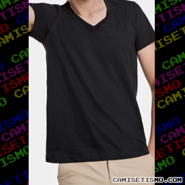 camisetas personalizadas cuello de pico ajustadas, entalladas