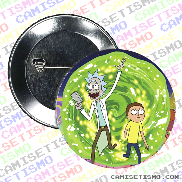 Rick y morty, portal dimensional, chapas
