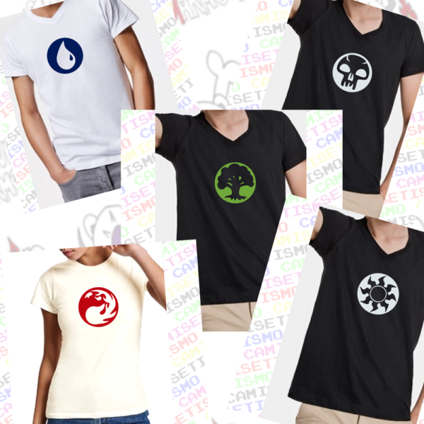 camisetas magic, camisetas frikis, simbolo de maná